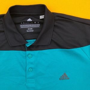 Vintage Adidas Turquoise Golf/Tennis Polo size L